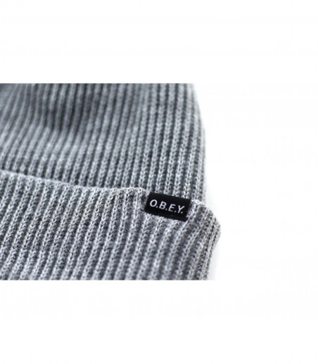 gorro gris jaspeado solapa Obey gorro gris jaspeado solapa Obey